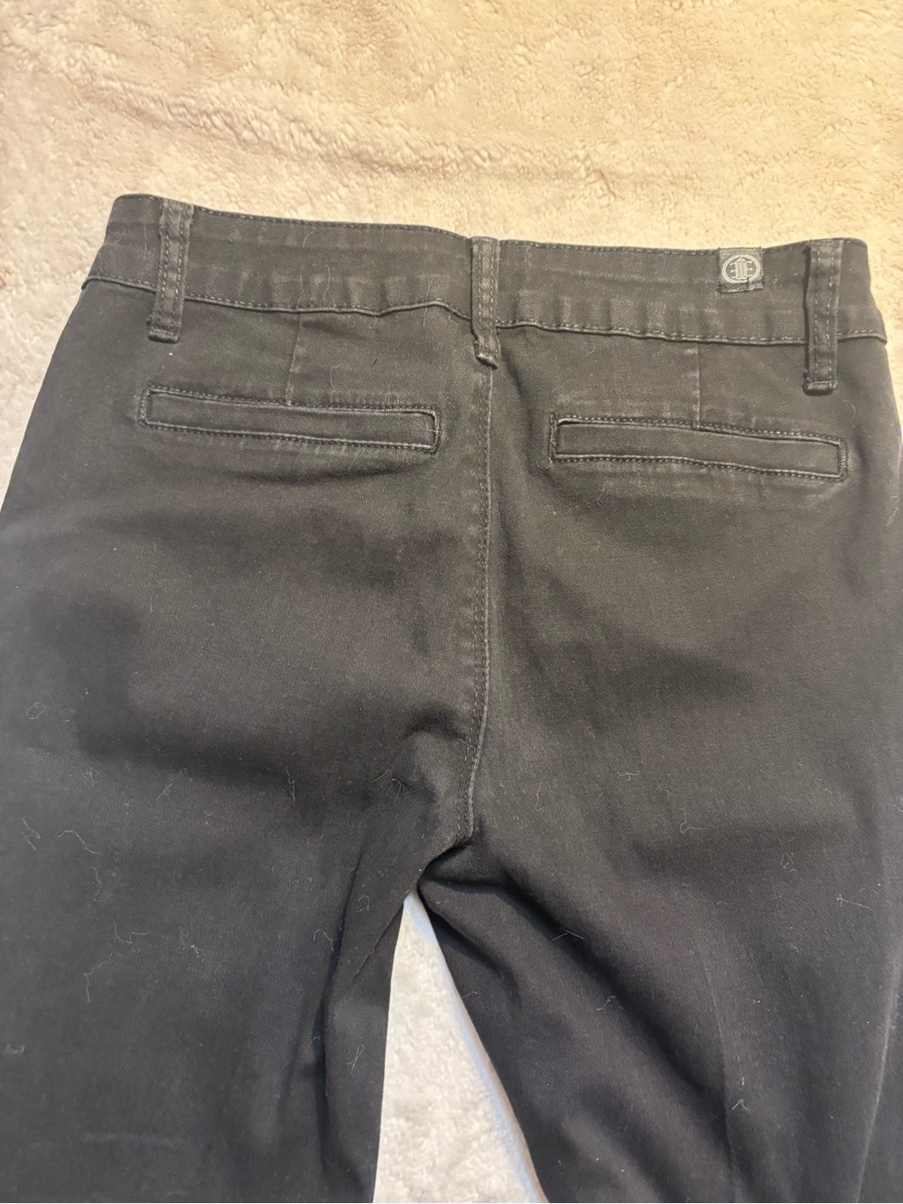 Elite Jeans Boot-Cut Pants Size 5 Jrs Black Classic Flare Y2K Cotton Stretch - Picture 10 of 15